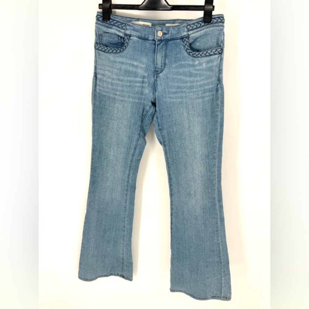 Anthropologie pilcrow and letterpress Light Blue Flare Jeans 29
